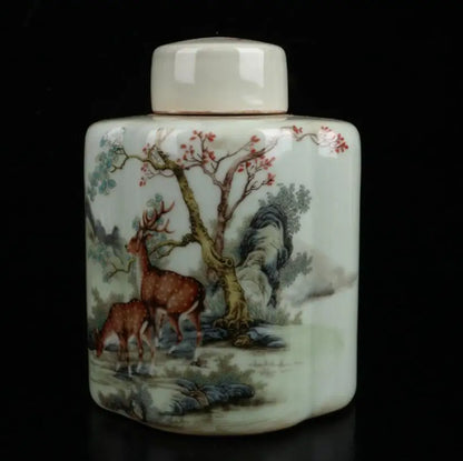 China seiko ceramic tea leaf tank crafts statue