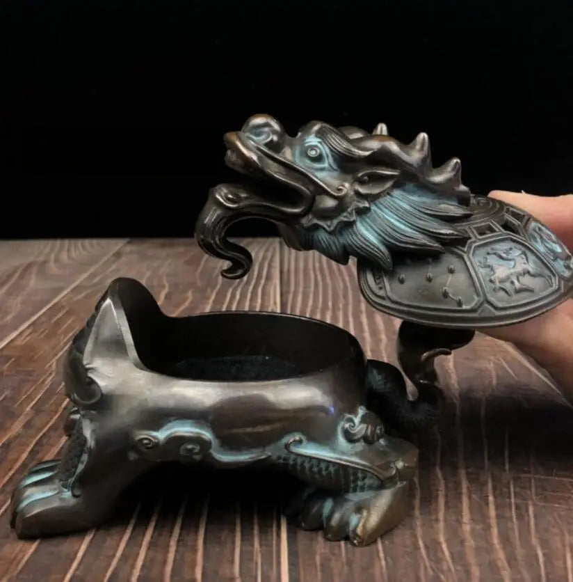 China seiko dragon turtle Incense burner crafts statue