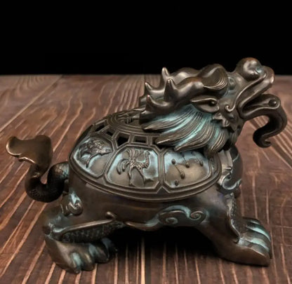 China seiko dragon turtle Incense burner crafts statue
