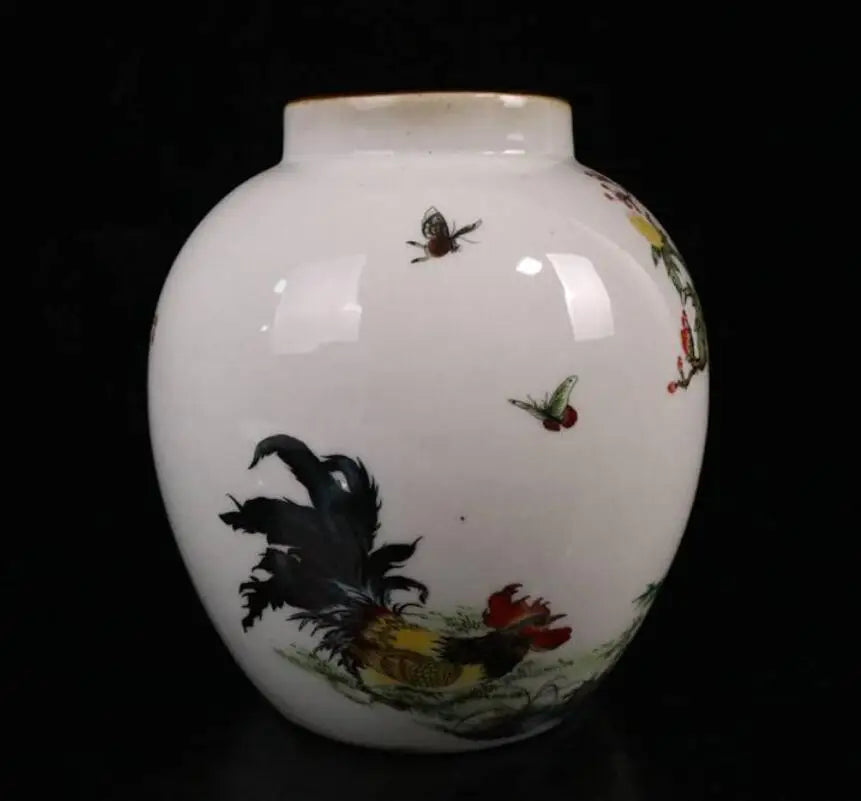 China seiko male chicken ceramic tank crafts statue
