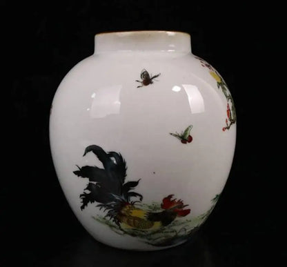 China seiko male chicken ceramic tank crafts statue