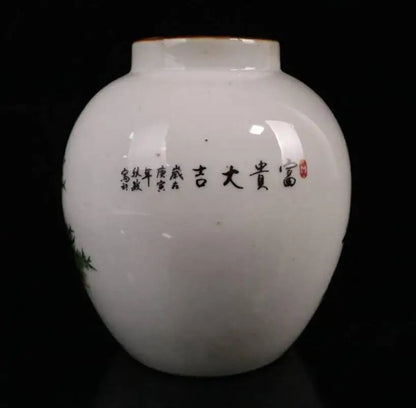 China seiko male chicken ceramic tank crafts statue