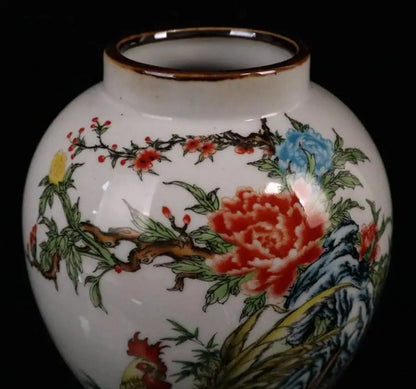 China seiko male chicken ceramic tank crafts statue
