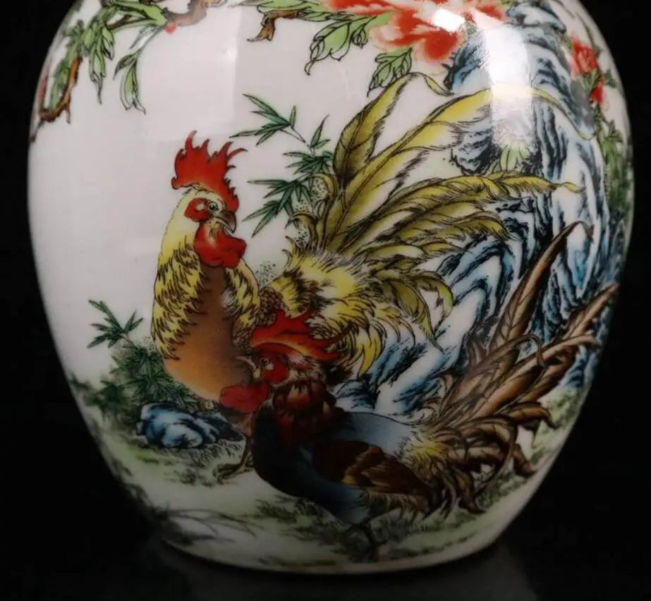 China seiko male chicken ceramic tank crafts statue