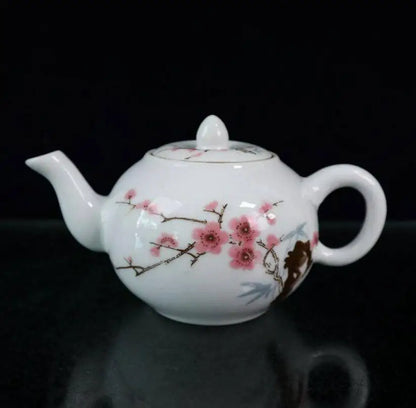 China seiko peach blossom ceramic teapot crafts statue