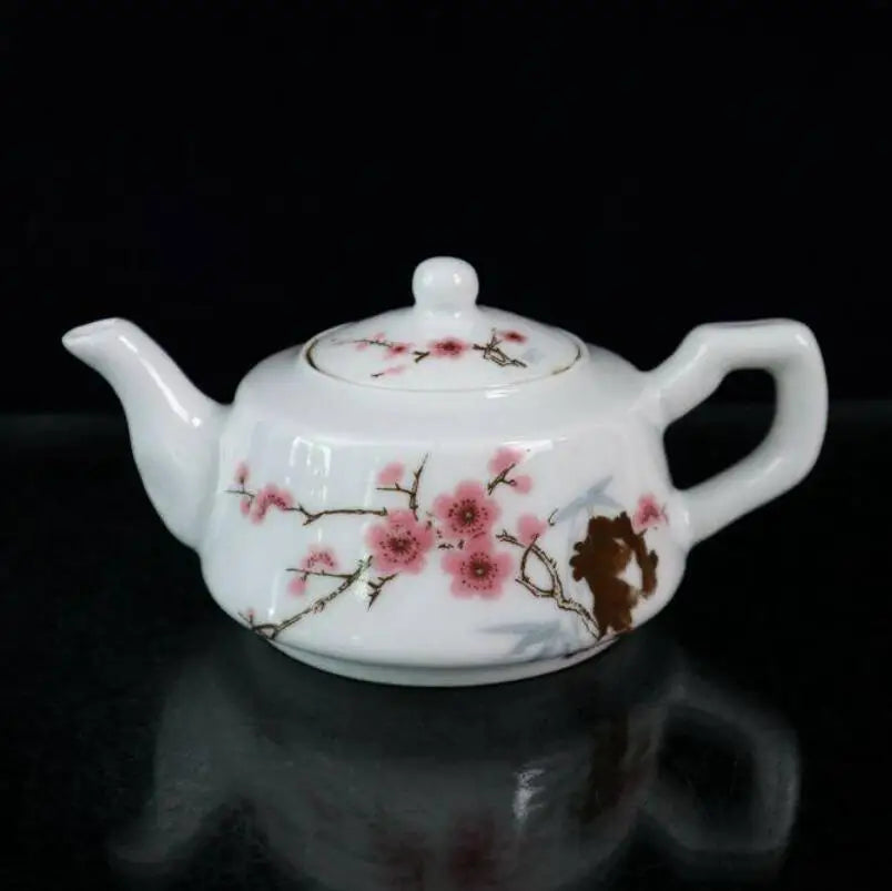China seiko peach blossom ceramic teapot crafts statue
