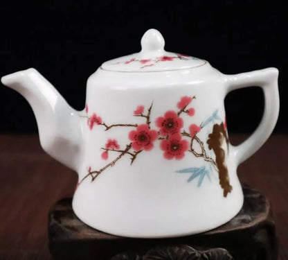China seiko peach blossom ceramic teapot crafts statue