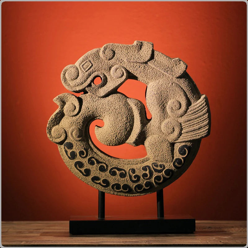 Chinese Antique Home accessories Decoration Flying dragon good luck Dragon wall