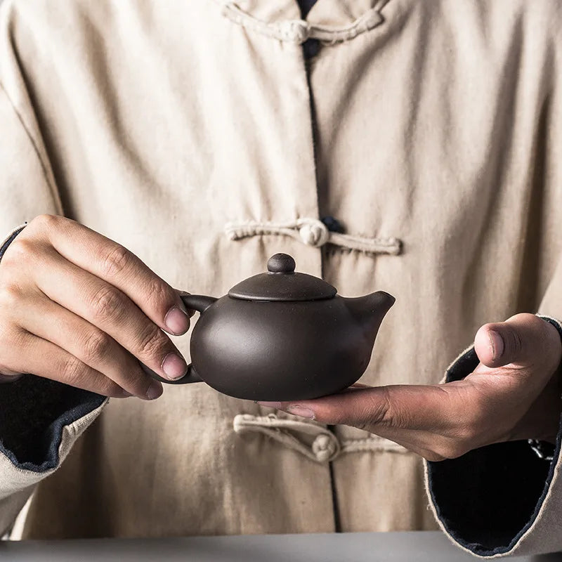 Chinese Authentic Yixing Teapots Kung Fu Tea Pot Small Pot Purple Clay Tea Set Kettles Drop Shipping