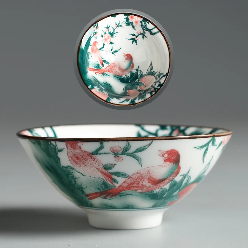 Chinese Blue and White Porcelain Tea Cup Anti Scalding Retro Ceramic Teacup Portable Master Cup Household Personal Single Cups
