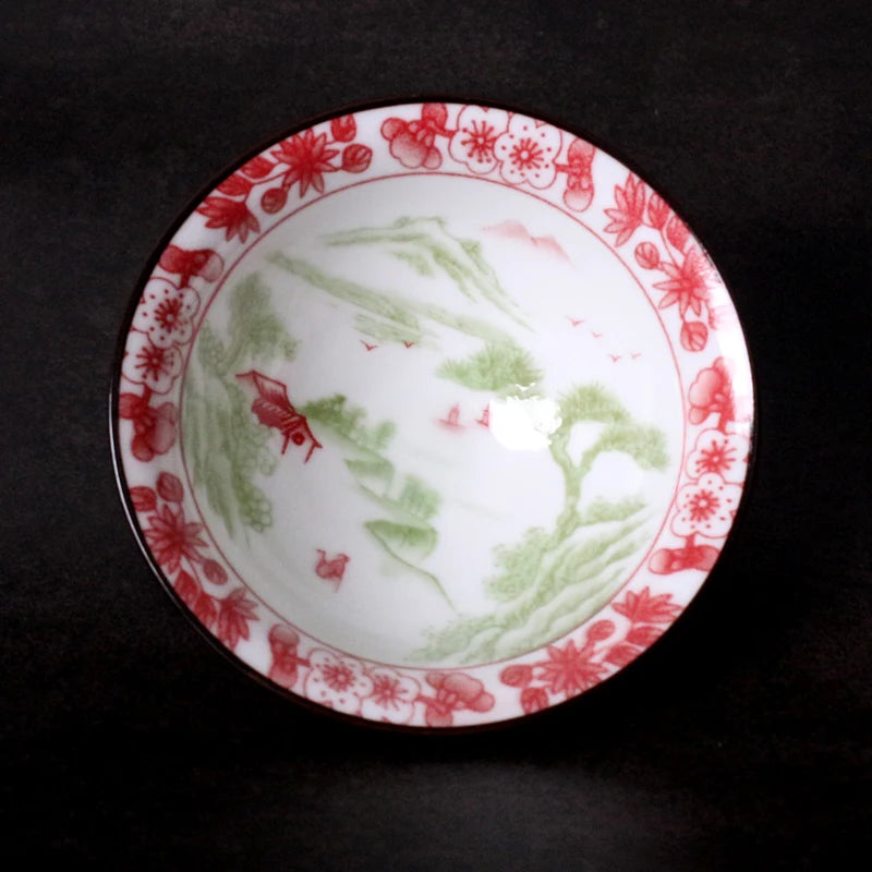 Chinese Blue and White Porcelain Tea Cup Anti Scalding Retro Ceramic Teacup Portable Master Cup Household Personal Single Cups