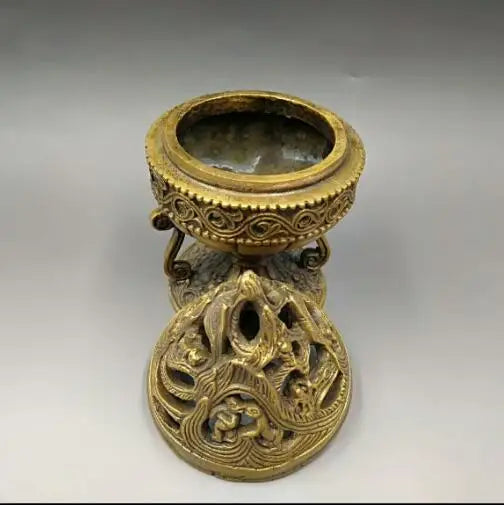 Chinese Buddhism   Incense  Copper  Animal pattern Burner   Censer