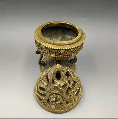 Chinese Buddhism   Incense  Copper  Animal pattern Burner   Censer