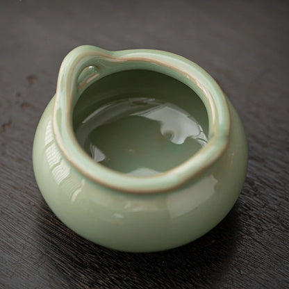 Chinese Celadon Small Incense Holder Boutique Diffuser Incense Smoke Waterfall Mosquito Incense Holder Smell Distributor Crafts