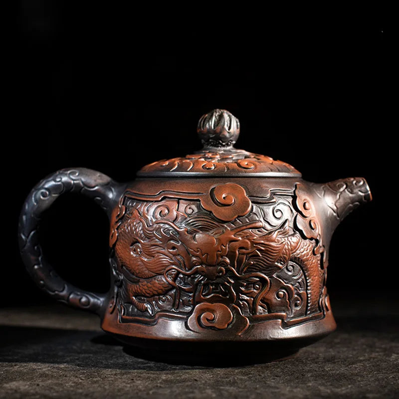 Chinese Ceramic Burn Teapot, Small Teapot, Puer Kung Fu Tea Table, Tea Infusers, Yixing Clay Kettle, Household Items