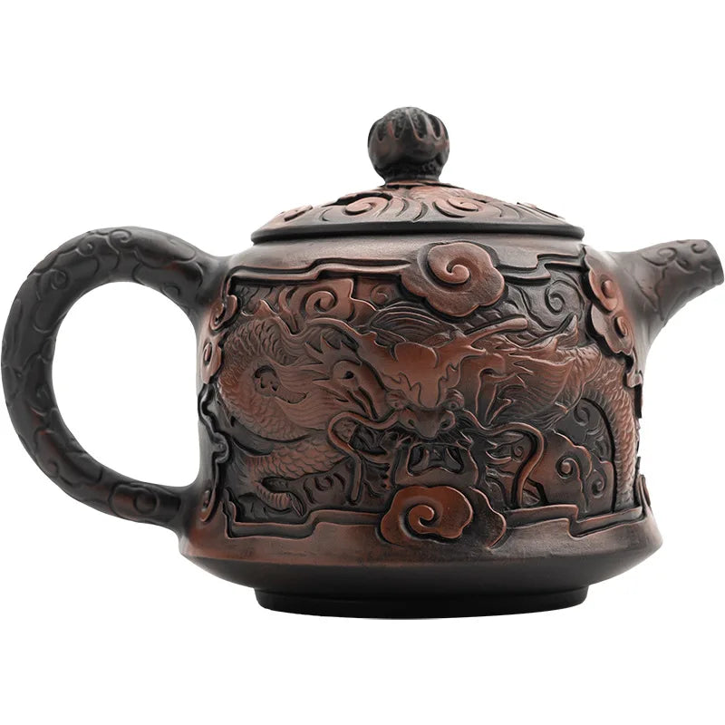 Chinese Ceramic Burn Teapot, Small Teapot, Puer Kung Fu Tea Table, Tea Infusers, Yixing Clay Kettle, Household Items