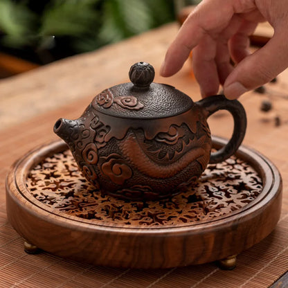 Chinese Ceramic Burn Teapot, Small Teapot, Puer Kung Fu Tea Table, Tea Infusers, Yixing Clay Kettle, Household Items