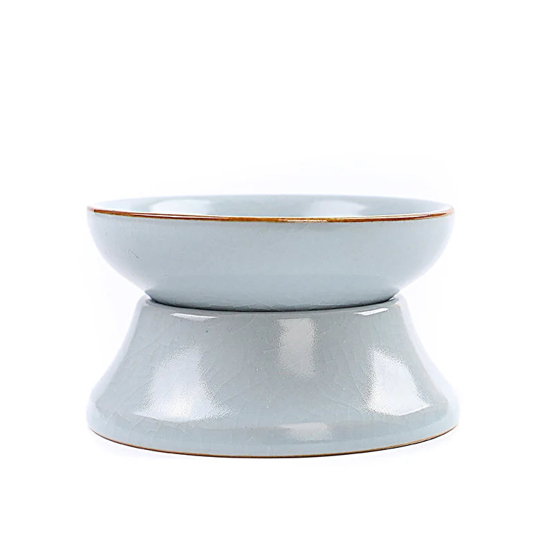 Chinese Ceramic Tea Leak Filter with Base, White Porcelain, Celadon Tea Divider, Infuser Strainer, Teaware Accessories