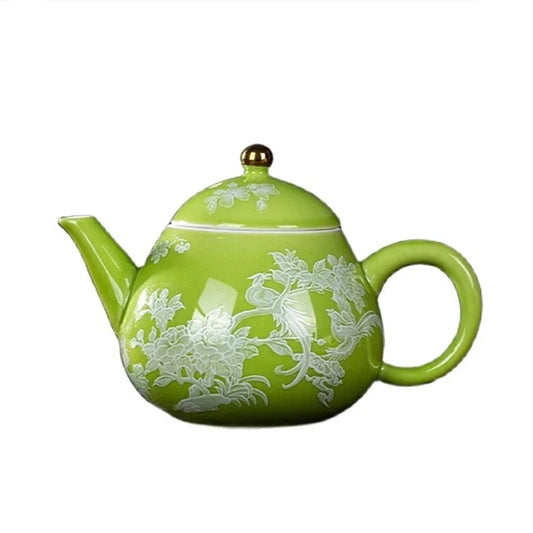 Chinese Ceramic Teapot Handmade Filter Beauty Kettle Home Tea Accessories Tradition Porcelain Tea Infuser Exquisite Gaiwan