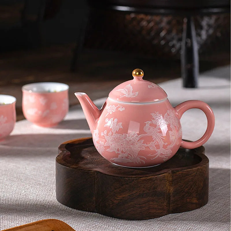 Chinese Ceramic Teapot Handmade Filter Beauty Kettle Home Tea Accessories Tradition Porcelain Tea Infuser Exquisite Gaiwan