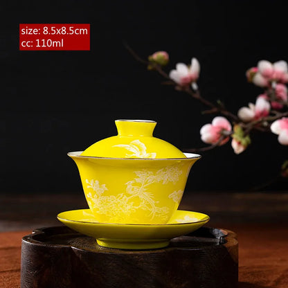 Chinese Ceramic Teapot Handmade Filter Beauty Kettle Home Tea Accessories Tradition Porcelain Tea Infuser Exquisite Gaiwan