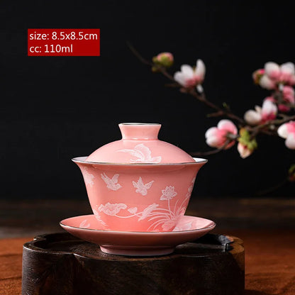 Chinese Ceramic Teapot Handmade Filter Beauty Kettle Home Tea Accessories Tradition Porcelain Tea Infuser Exquisite Gaiwan