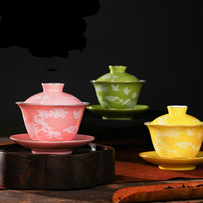 Chinese Ceramic Teapot Handmade Filter Beauty Kettle Home Tea Accessories Tradition Porcelain Tea Infuser Exquisite Gaiwan