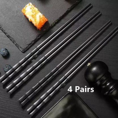 Chinese Chopsticks Food Sushi Sticks Reusable Non Slip  Dishwasher Safe Bamboo Shape Food Grade Chopsticks