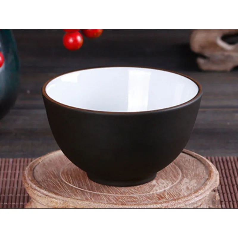 Chinese Clay Tea Cup with Big Mouth, Handmade Ore Teacup, Single Cup, Black, Red, Brown, Master Cup, Large, Yixing Zisha, 100ml