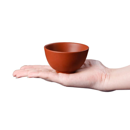 Chinese Clay Tea Cup with Big Mouth, Handmade Ore Teacup, Single Cup, Black, Red, Brown, Master Cup, Large, Yixing Zisha, 100ml