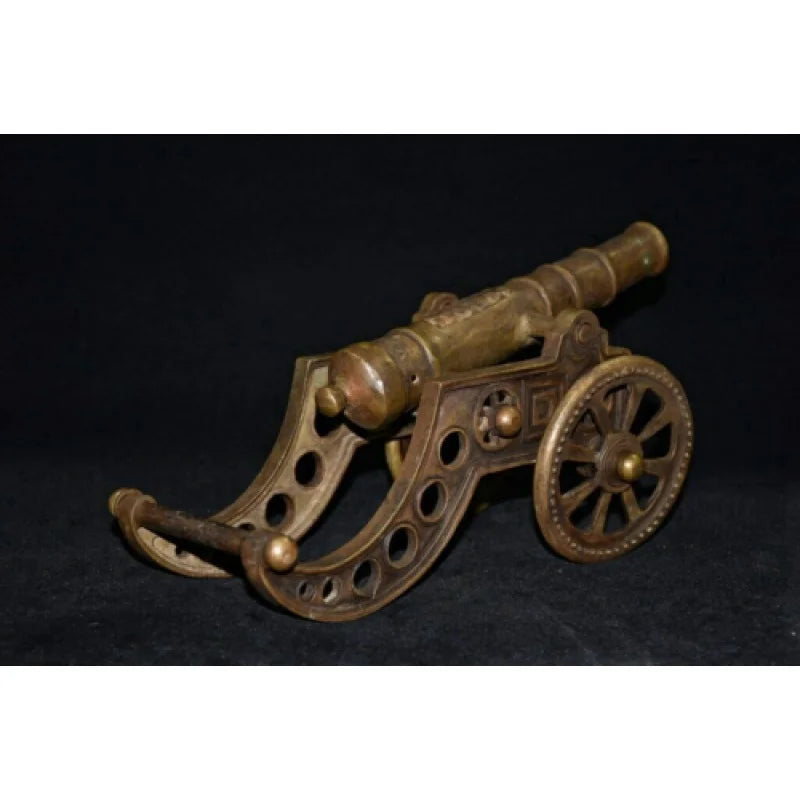 Chinese Copper Handmade Exquisite Cannon Statue 24085