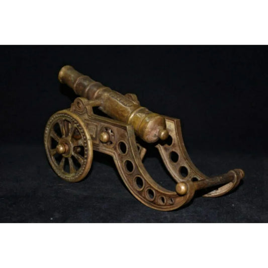 Chinese Copper Handmade Exquisite Cannon Statue 24085