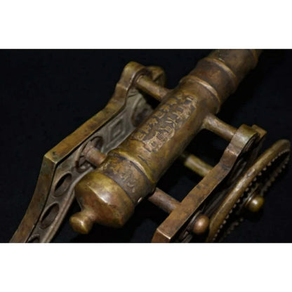 Chinese Copper Handmade Exquisite Cannon Statue 24085