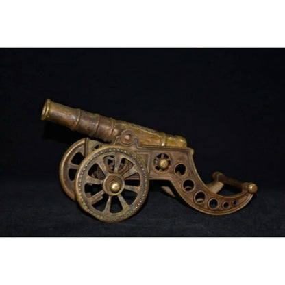 Chinese Copper Handmade Exquisite Cannon Statue 24085