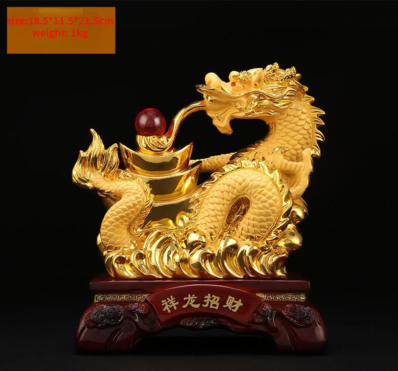 Chinese Dragon ornaments to attract wealth dragon Feng Shui Decoration Home living room bedroom office Figurines