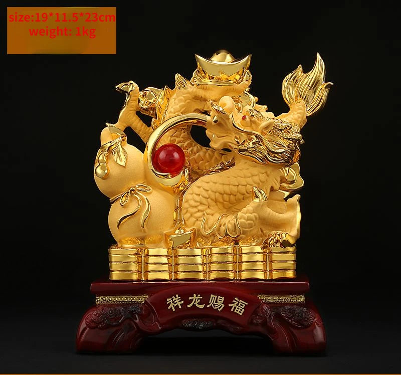 Chinese Dragon ornaments to attract wealth dragon Feng Shui Decoration Home living room bedroom office Figurines