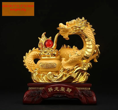Chinese Dragon ornaments to attract wealth dragon Feng Shui Decoration Home living room bedroom office Figurines