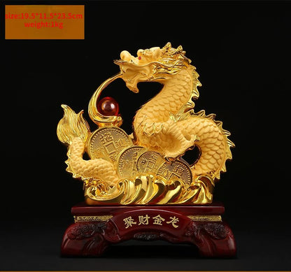 Chinese Dragon ornaments to attract wealth dragon Feng Shui Decoration Home living room bedroom office Figurines