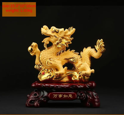 Chinese Dragon ornaments to attract wealth dragon Feng Shui Decoration Home living room bedroom office Figurines