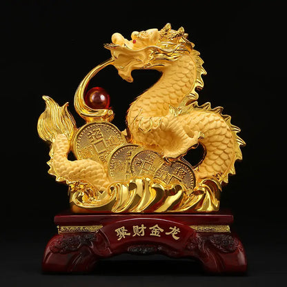 Chinese Dragon ornaments to attract wealth dragon Feng Shui Decoration Home living room bedroom office Figurines
