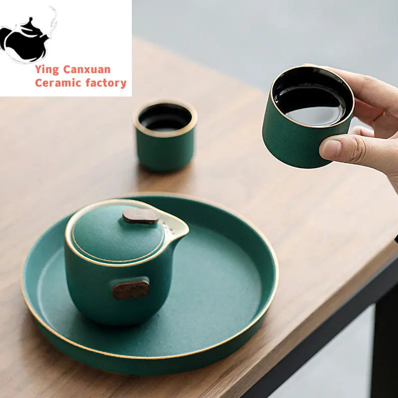 Chinese Exquisite Ceramics Tea Sets Home Tea Pot and Cup Set Handmade Filter Tea Maker Customized Teaware Supplies Gifts