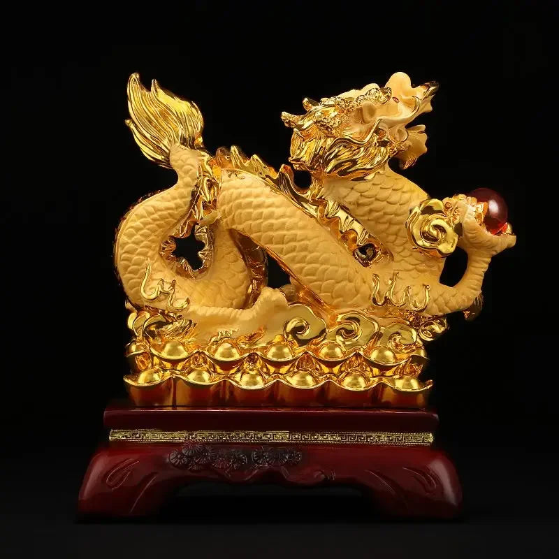 Chinese Feng Shui Dragon Ornaments To Attract Wealth Decoration Home Living Room Bedroom Office Figurines