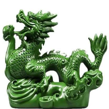 Chinese Feng Shui Dragon Statue Wooden Dragon Figurines Sculpture 10cm Chinese Zodiac Dragon Figurines Wood Hand Carved
