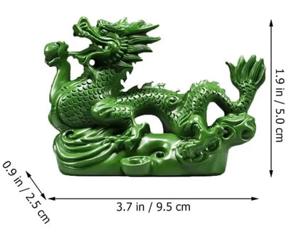 Chinese Feng Shui Dragon Statue Wooden Dragon Figurines Sculpture 10cm Chinese Zodiac Dragon Figurines Wood Hand Carved