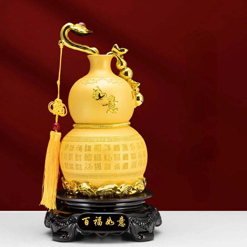 Chinese Fortune Gourd Ornament Living Room Prosperous Home Home Entrance Wine Cabinet Decoration Decoration
