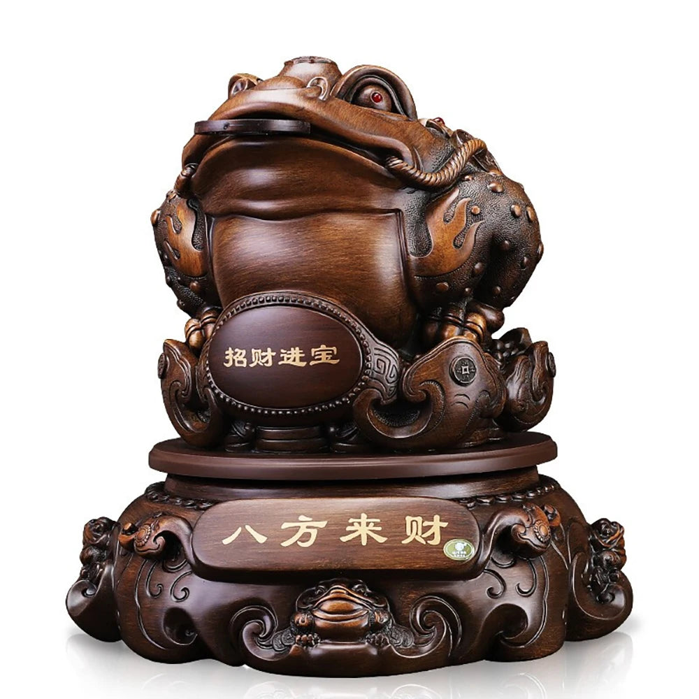 Chinese Frog Resin Toad Coin Money Lucky Fortune Wealth Mascot Home Decoration Furnishings Housewarming Office Opening Gifts