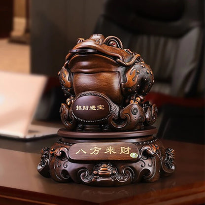 Chinese Frog Resin Toad Coin Money Lucky Fortune Wealth Mascot Home Decoration Furnishings Housewarming Office Opening Gifts