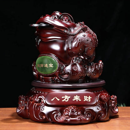 Chinese Frog Resin Toad Coin Money Lucky Fortune Wealth Mascot Home Decoration Furnishings Housewarming Office Opening Gifts