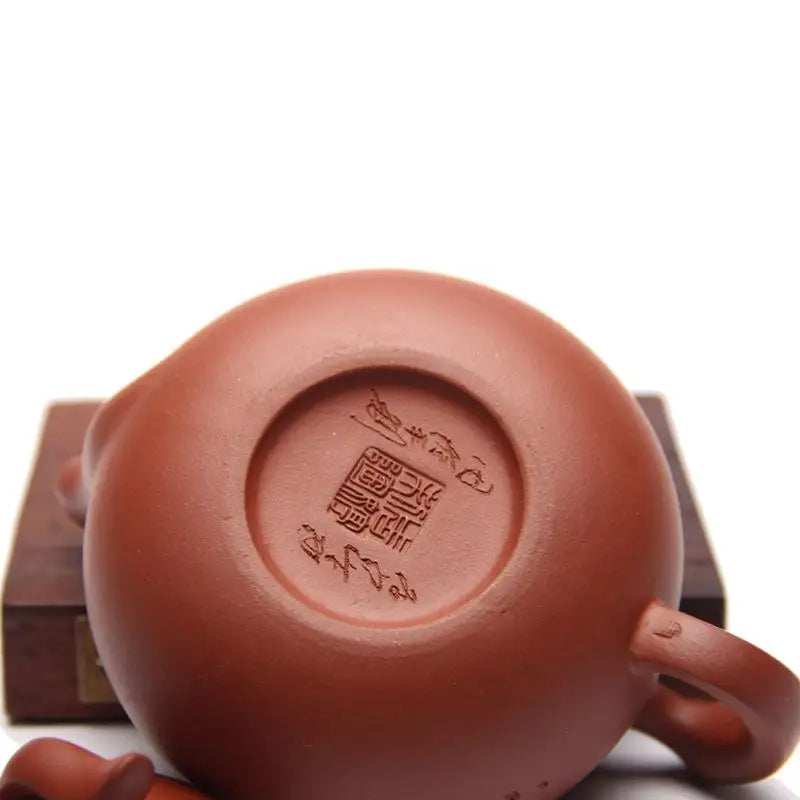 Chinese Gongfu Teapot Set, Purple Clay Tea Set, Hand-made Blast Pot, Clear Pot, 170ml