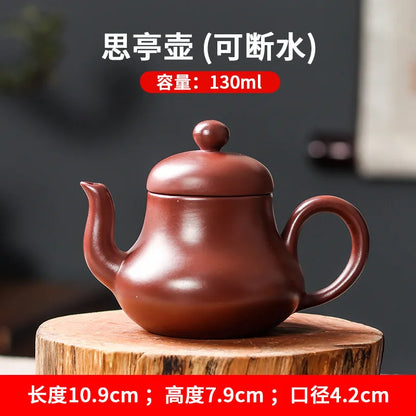 Chinese High Capacity Yixing Purple Clay Pear Shape Teapot Dahongpao Tea Set Xishi Tea Pot Household Handmade Customized Kettle